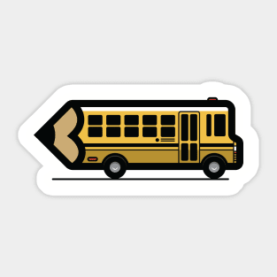 Pencil Bus Sticker